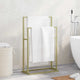 Estante de toalla Vidaxl separada 48x24x78.5 cm de oro de hierro