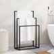 Rack asciugamano Vidaxl staccato 48x24x79 cm di ferro nero