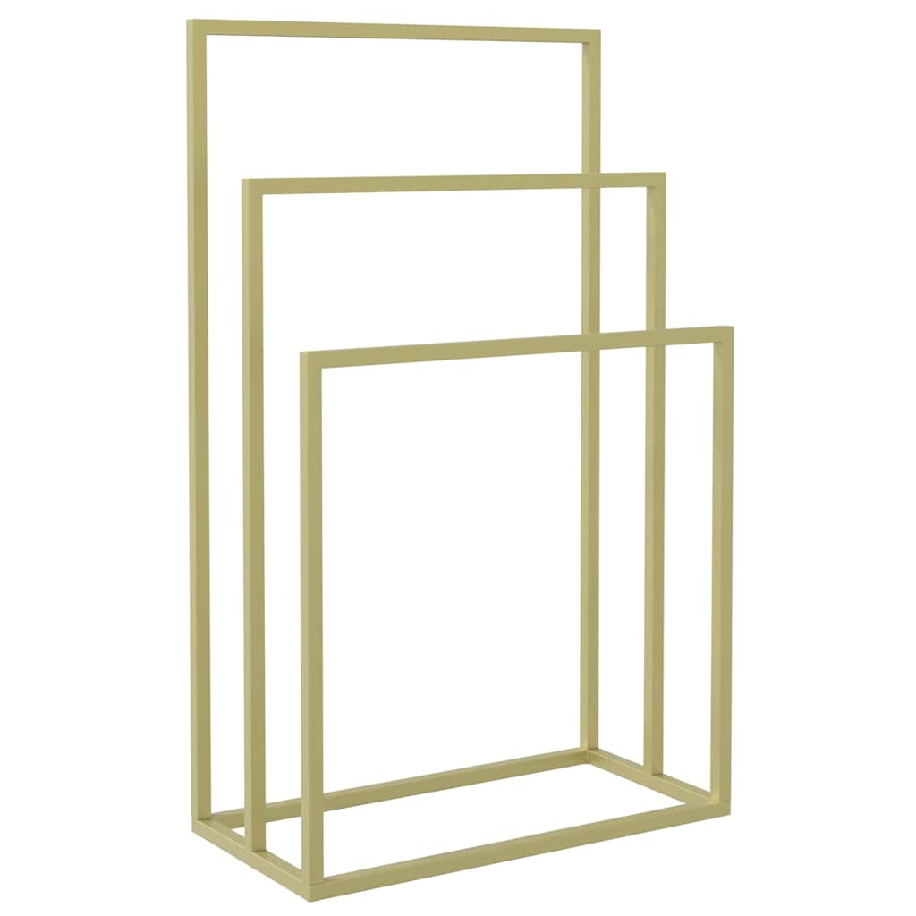 Rack asciugamano Vidaxl staccato 48x24x79 cm in oro colorato