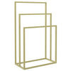 Rack asciugamano Vidaxl staccato 48x24x79 cm in oro colorato