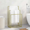 Rack asciugamano Vidaxl staccato 48x24x79 cm in oro colorato