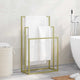 Rack asciugamano Vidaxl staccato 48x24x79 cm in oro colorato