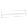 Vidaxl handdoekenrek 95x25x22 cm ijzer wit