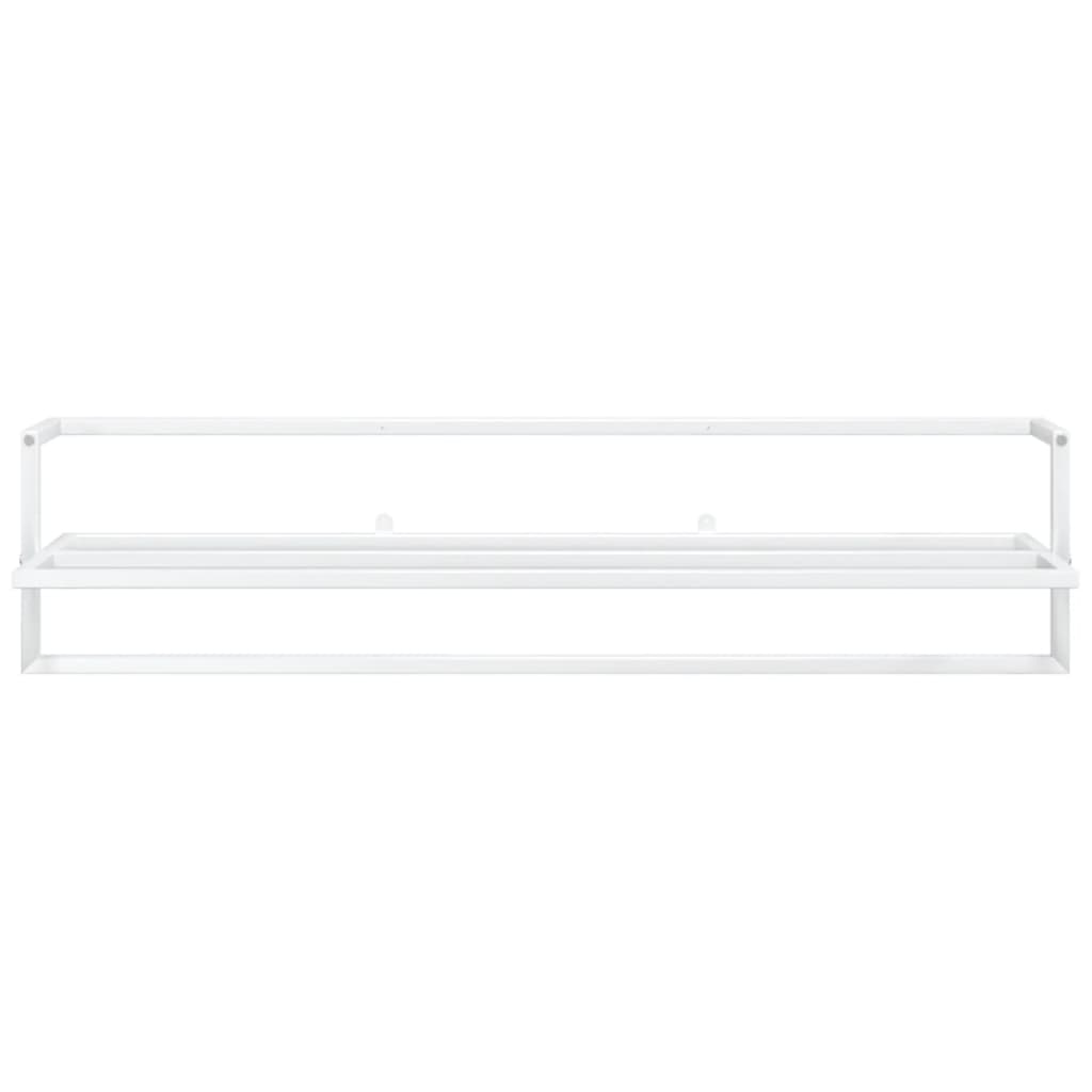 Vidaxl Rack de toalla 95x25x22 cm de hierro blanco