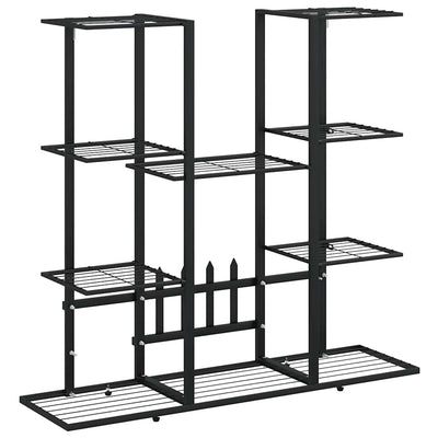 Vidaxl Flower Standard 94.5x25x89 cm Iron Black