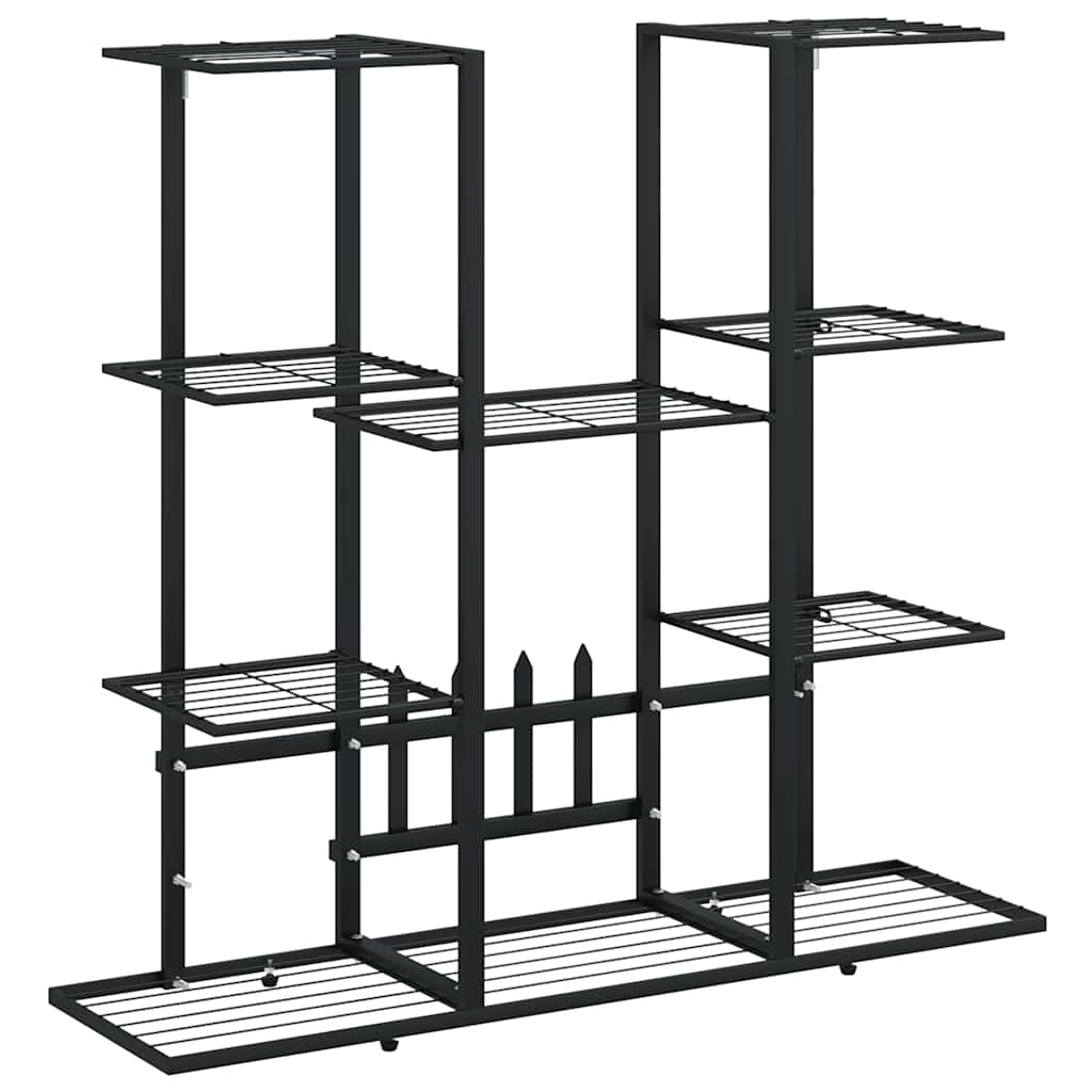 Vidaxl Flower Standard 94.5x25x89 cm de hierro negro