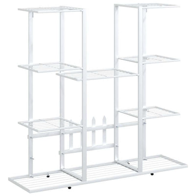 Vidaxl Flower Standard 94.5x25x89 cm di ferro bianco
