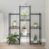 Vidaxl Flower Standard 83x25x100 cm de hierro negro