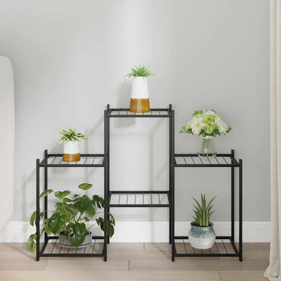 Vidaxl Flower Standard 83x25x60 cm Iron Black