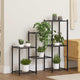 Vidaxl Flower Standard 83x25x80 cm de hierro negro
