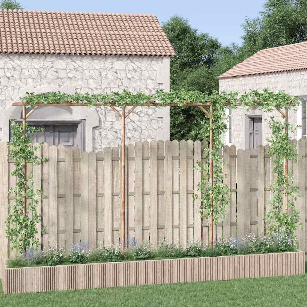 Vidaxl Pérgola 385x40x205 cm de bambú