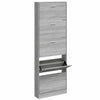 Gabinete de zapatos Vidaxl 59x17x169 CM Madera propiedad de Oak Grey Oak Color