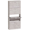 Gabinete de zapatos Vidaxl 59x17x150 cm Precio de concreto de madera procesada