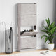 Gabinete de zapatos Vidaxl 59x17x150 cm Precio de concreto de madera procesada