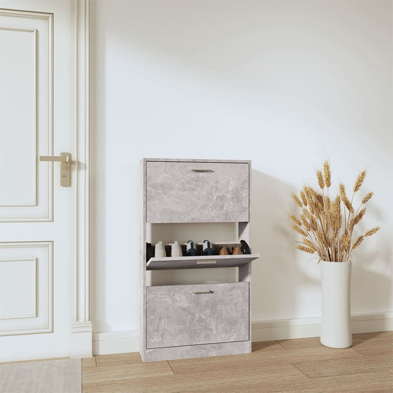 Gabinete de zapatos Vidaxl 59x17x108 cm Precio de concreto de madera procesada