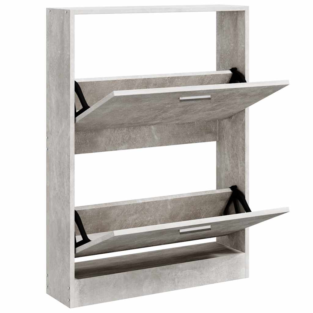 Gabinete de zapatos Vidaxl 59x17x81 cm Precio de concreto de madera editada