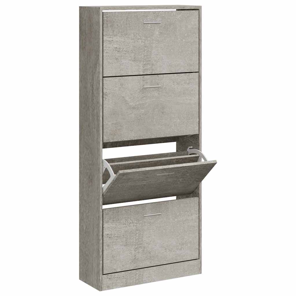 Vidaxl Cabinet di scarpe 63x24x147 cm Prezzo in legno trasformato in legno
