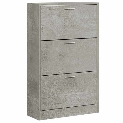 VidaXL shoe cabinet 63x24x103 cm processed wood concrete price