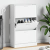 Vidaxl Cabinet da scarpe 63x24x103 cm Bianco di legno trasformato in legno