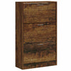Vidaxl schoenenkast 63x24x103 cm bewerkt hout gerookt eikenkleurig