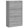 Vidaxl Cabinet da scarpe 63x24x103 cm Properpata Sonoma grigio