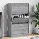 Vidaxl Cabinet da scarpe 63x24x103 cm Properpata Sonoma grigio