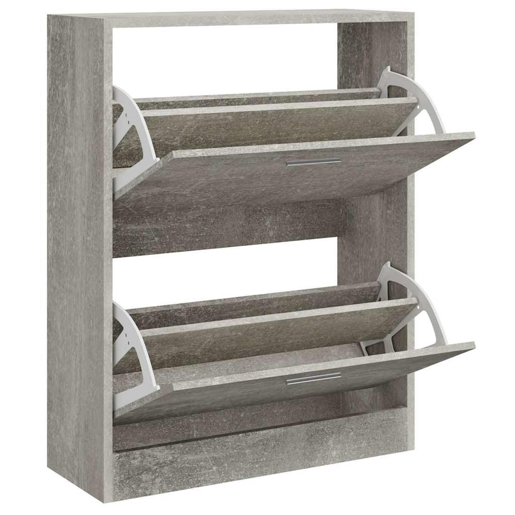 Gabinete de zapatos Vidaxl 63x24x81 cm Precio de concreto de madera procesada