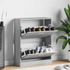 Gabinete de zapatos Vidaxl 63x24x81 cm de madera procesada Sonoma gris