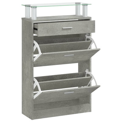 Vidaxl Cabinet da scarpe 63x24x104 cm Prezzo in legno elaborato
