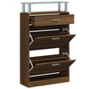 Vidaxl Cabinet da scarpe 63x24x104 cm COLORE IN BARCHIO COURO DI QUINTIONE