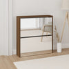 Gabinete de zapato Vidaxl con espejo 2 capas 63x17x67 cm Browniken