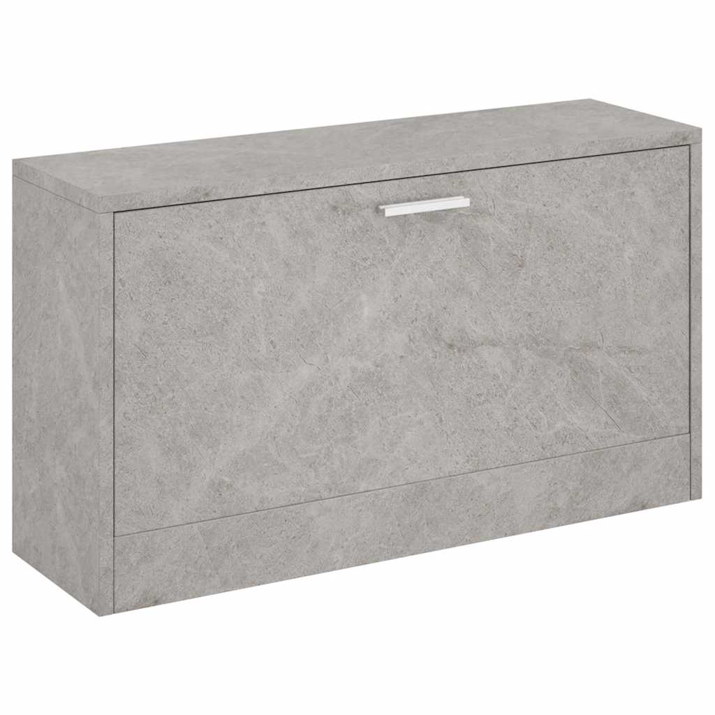 Vidaxl Shoes Bank 80x24x45 cm de madera procesada betongrijs