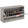 Vidaxl Shoes Bank 80x24x45 cm de madera procesada betongrijs