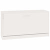 Vidaxl Shoe Rack 80x24x45 cm Madera procesada Alto brillo blanco