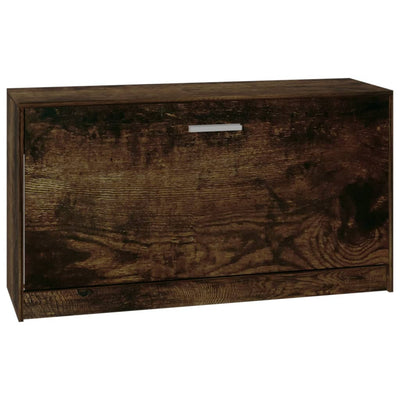 Divano scarpa Vidaxl 80x24x45 cm rovere affumicato in legno trasformato