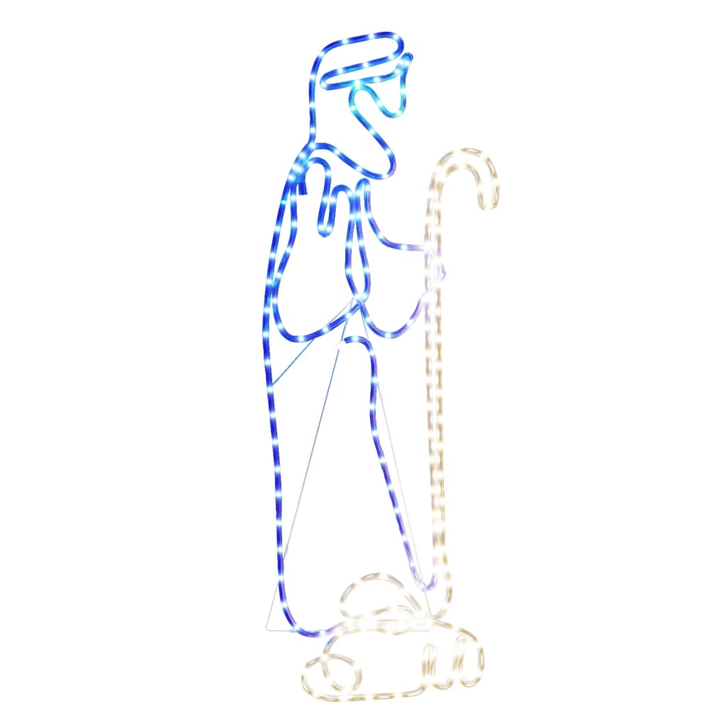 Vidaxl Figure di Natale Shepherd e Lam con 168 LED 102.5x35 cm