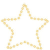 Estrella de figura navideña de Vidaxl con 48 LED blancos cálidos de 56 cm
