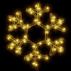 Vidaxl Figura navideña copo de nieve con 48 LED de blanco cálido 27x27 cm