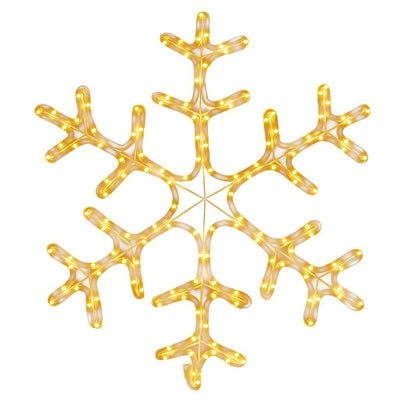 Vidaxx Figura natalizia fiocco di neve con 144 LED bianchi caldi 59x59 cm