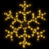Vidaxl kerstfiguur sneeuwvlok met 144 warmwitte led's 59x59 cm