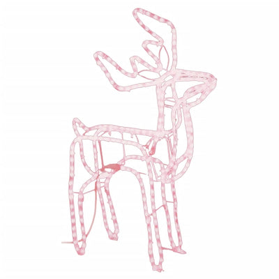 Vidaxl Figura natalizia Restrier White White 76x42x87 cm