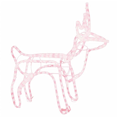 Vidaxl Christmas Figure Reindeer Warm White 60x30x60 cm