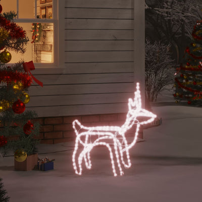 Vidaxl Christmas Figure Reindeer Warm White 60x30x60 cm