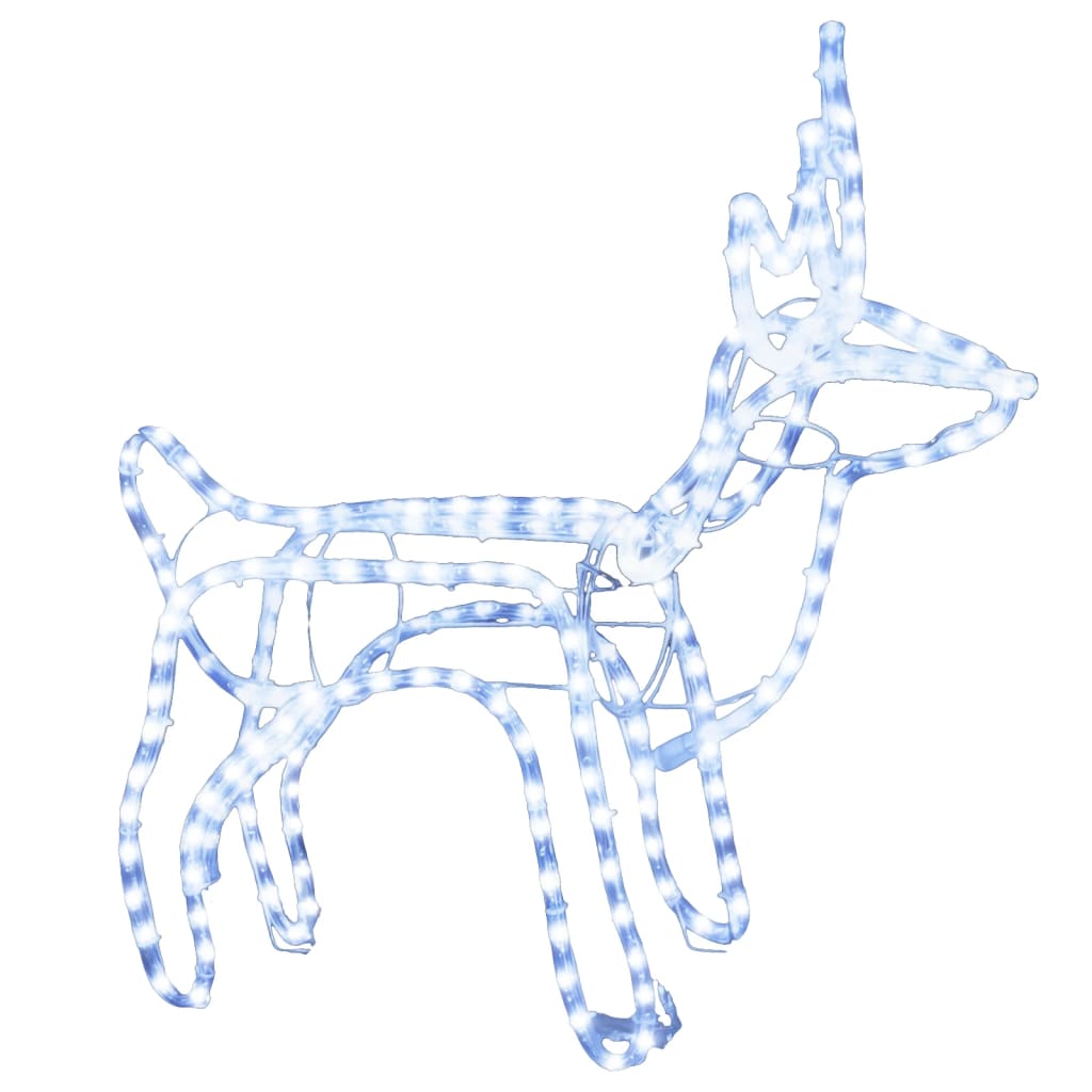 Vidaxl Figura navideña Rendier Cold White 60x30x60 cm