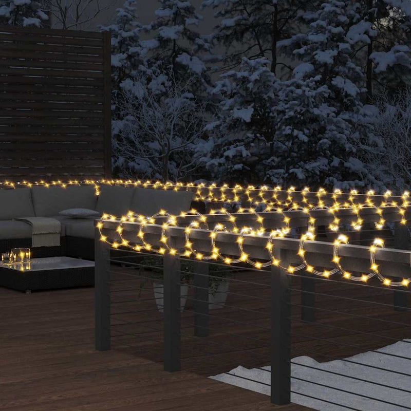 Vidaxl lichtslinger met 480 led's warmwit 20 m pvc