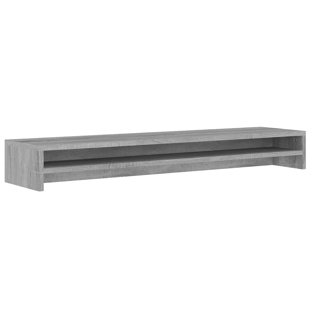 Vidaxl Monitor Standard 100x24x13 cm de madera procesada gris soma roble