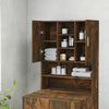 Armario de lavadora Vidaxl 70.5x25.5x90 cm de roble ahumado