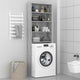 Vidaxl wasmachinekast 64x24x190 cm grijs sonoma eikenkleurig