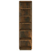 Vidaxl Shoe Rack 27.5x27x102 cm de madera procesada de roble ahumado coloreado