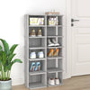 Spaces da scarpe Vidaxl 2 PC 27.5x27x102 cm Sonoma grigio in legno elaborato